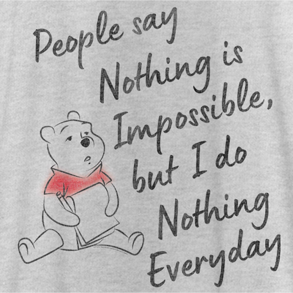 Women's Winnie the Pooh I Do Nothing Everyday Racerback Tank Top - thumbnail 2