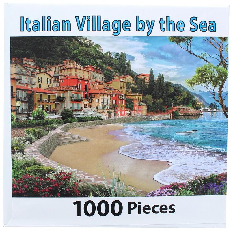 PuzzleWorks 1000 Piece Jigsaw Puzzle | Italian Village By The Sea, 2 of 7
