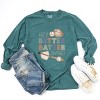 Simply Sage Market Hey Batter Batter Swing Watercolor Garment Dyed Long Sleeve - 3 of 4