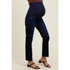 Pinkblush Navy Blue Classic Ankle Slim Straight Leg Maternity Jeans - 3 of 4