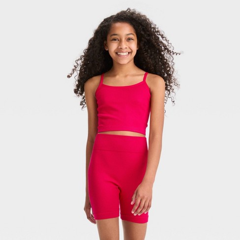 Girls' Cropped Seamless Brami Tank Top - Art Class™ : Target