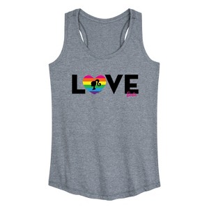 Women's - Barbie - Love Graphic Racerback Tank - 1 of 4