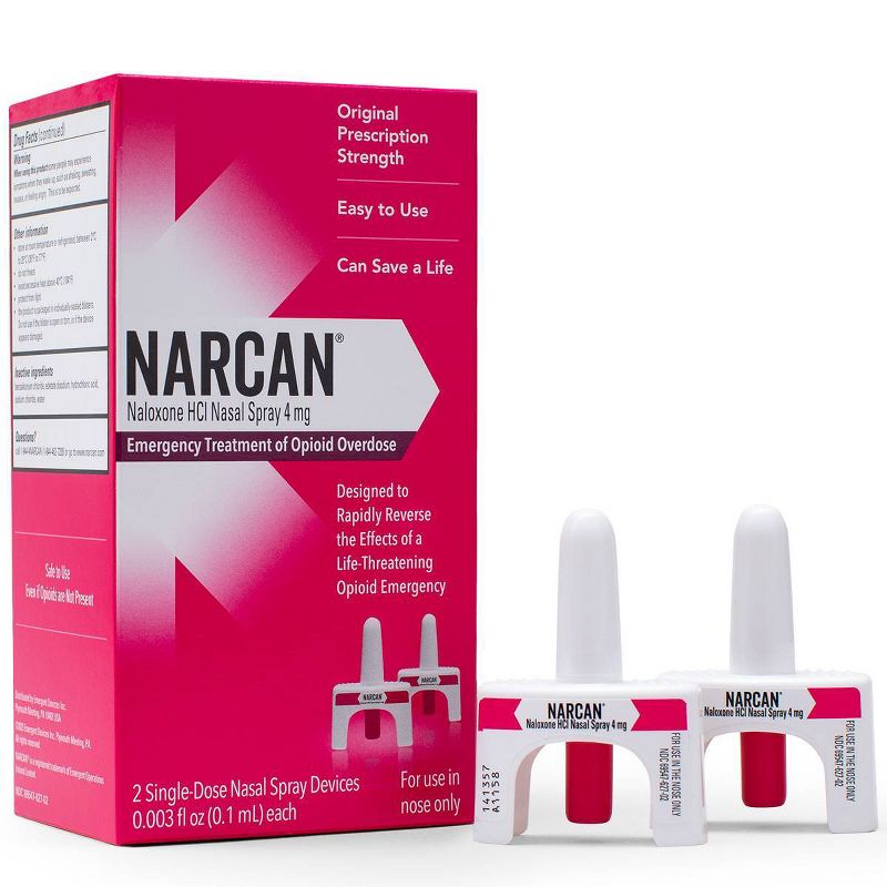 NARCAN Nasal Spray 4mg Single Dose Opioid Overdose Emergency Treatment - 2ct, 6 of 9