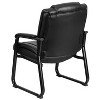 HERCULES Series 500 lb. Capacity Big & Tall Executive Side Chair Black Leather - Flash Furniture - image 3 of 4