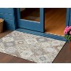 HomeRoots 3' X 5' Ivory Gold And Gray Southwestern Washable Indoor Outdoor Area Rug - 2 of 4