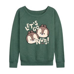 Women's - Disney - Let's Go Nuts Lightweight French Terry Slouchy - 1 of 4