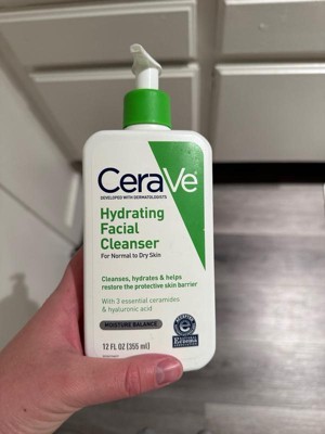 Cerave Face Wash, Hydrating Facial Cleanser For Normal To Dry Skin : Target