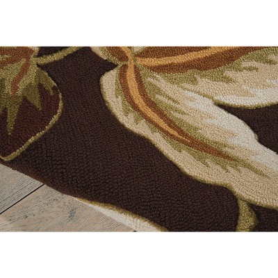 Handmade Tufted Brown Synthetic 4' x 6' Easy-Care Rug