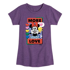 Girls' - Disney - Minnie Mouse Fitted Short Sleeve Graphic T-Shirt - 1 of 4