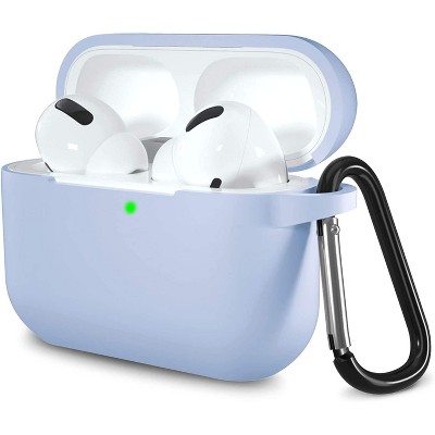 BONGEEK AirPods Pro Case Cover,Soft Silicone Protective Cases Cover Skin for Apple AirPod Pro 2 Charging Case Keychain Front LED Visible,Lilac