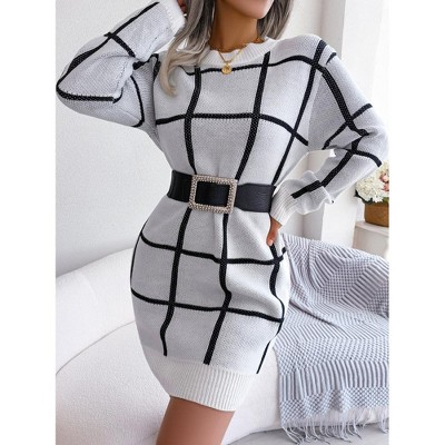 Women's Comfy Casual Long Sleeve Neck Knit Top Pullover Sweater