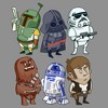 Womens Star Wars Doodle Character Grid Racerback Tank - 2 of 4