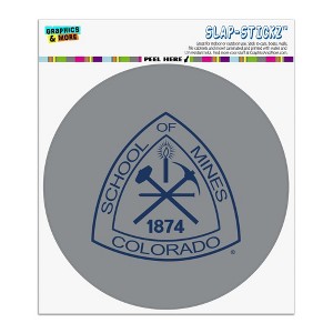 Mines Secondary Logo  Automotive Car Window Locker Circle Bumper Sticker - 1 of 4