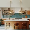 DORESshop American Copper Pendant Light, 1-Light Hanging Ceiling Fixture with Clear Glass Shade E26  for Kitchen, Dining Room, or Living Room - 2 of 4