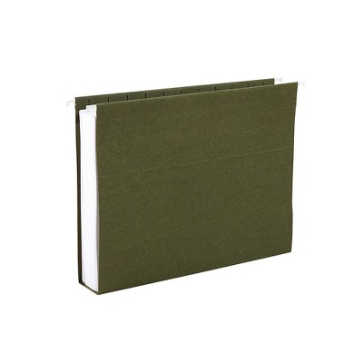 Staples Hanging File Folders 2" Expansion Legal Size Standard Green 25/BX TR117523/117523