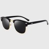 Anna-Kaci Men's Polarized Clubmaster Sunglasses - Metal & PC Frame Retro Style Shades - 2 of 4