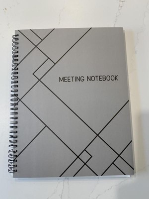 Juvale 2 Pack Meeting Notebooks for Work, Spiral-Bound Daily Planner for  Project Management, Office, 160 Pages, 8.5 x 11 In