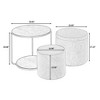 FURNIinspire Ottomans And Benches Multi Functional Combination Set Table Combination And Table Drum Stool Storage Space, Beige, 23.60"*23.60"*19.68" - 3 of 4