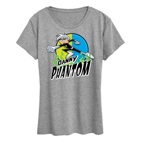 Women's Danny Phantom Danny Badge Short Sleeve Graphic T-shirt ...