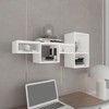 SEVOBAL Utility Storage Shelves Bookshelf 7-Tier Wall Shelf, Multi-Useful Modular Cube Storage for Living Room, White, 36.6"*11"*4.3" - 2 of 4