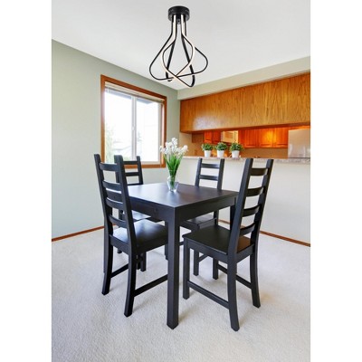 White Aluminum LED Flush Mount Light Fixture