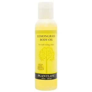 Plantlife Lemongrass Body Oil – Moisturizing, Nourishing for All Skin Types – Softens Skin, Ideal for Bath, Body & Massage – 4oz - 1 of 4
