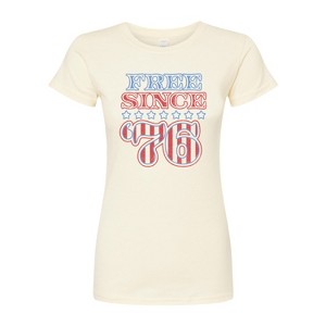 Women's - Instant Message - Free Since 76 Fitted Graphic T-Shirt - 1 of 3