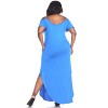 Women's Plus Size Cold Shoulder Lexi Maxi Dress with Pockets - White Mark - 3 of 3
