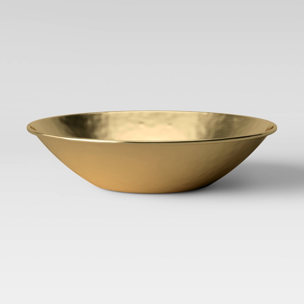 3" x 16" Metal Bowl Gold - Threshold