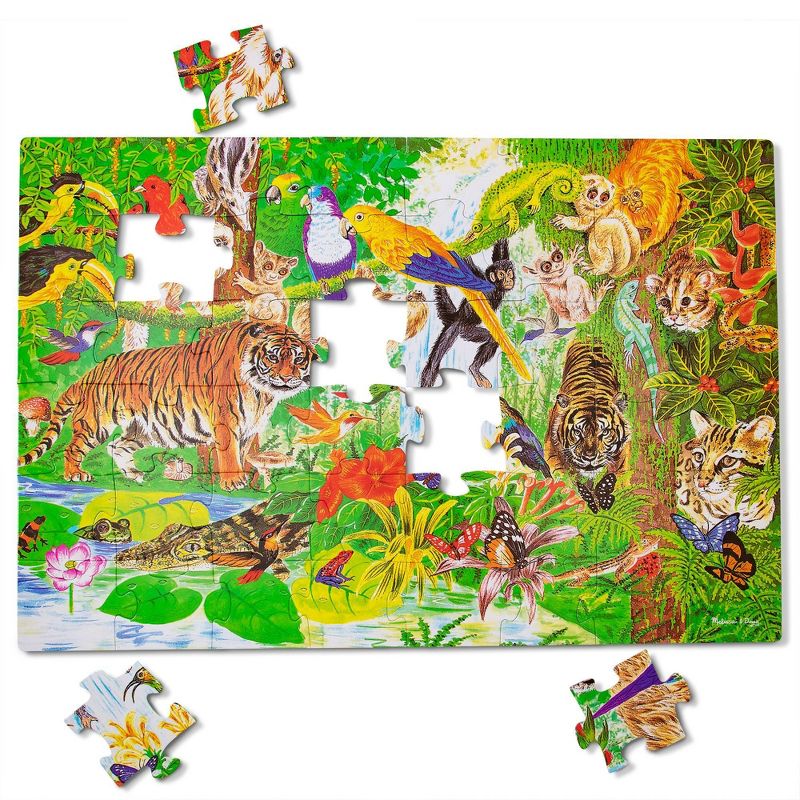 Melissa And Doug Rainforest Kids&#39; Floor Puzzle - 48pc, 5 of 10