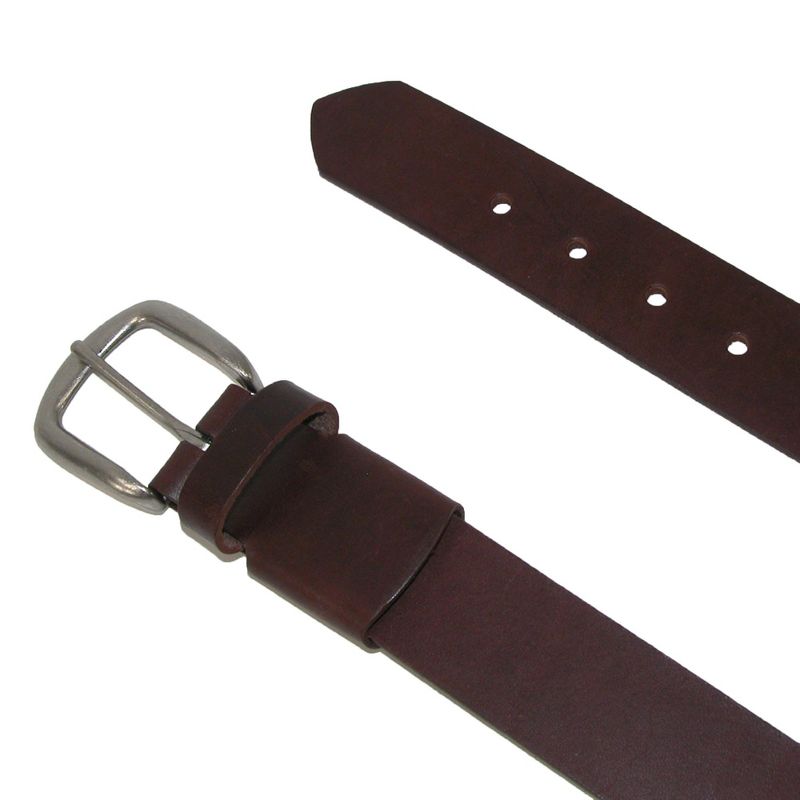 Boston Leather Men's Leather Bridle Belt with Hidden Stretch Elastic, 2 of 4