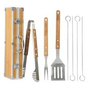 Gibson Home Barbecue Pro 8 Piece Stainless Steel Barbecue Tool Set with Carry Box - 1 of 4