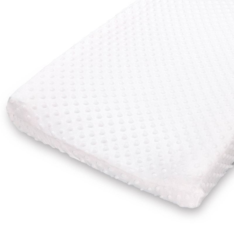 The Peanutshell Minky Dot Solid Changing Pad Covers - Gray/White 2pk, 4 of 6