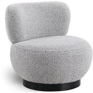 Meridian Furniture,Calais Boucle Fabric Accent Chair - 1 of 4