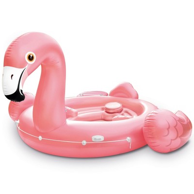 Intex Flamingo Party Inflatable Island Ride On Swimming Pool Float, 73 Inches