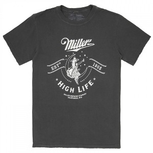 Mens Miller High Life in The Moon 1903 Logo Grey Colorway T-Shirt - 1 of 3