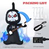 Tangkula 6FT Halloween Inflatable Ghost Outdoor Blow Up Decoration with LED Lights& Blower Blow Up Halloween Decoration - 3 of 4