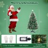 Costway 5/6/7 FT Christmas Tree Artificial Xmas Tree with 8 Lighting Modes 49/64/80 Warm LED Lights - image 3 of 4