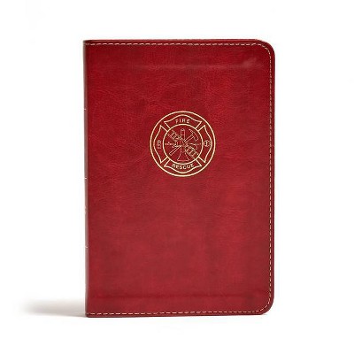 CSB Firefighter's Bible - by  Csb Bibles by Holman (Leather Bound)