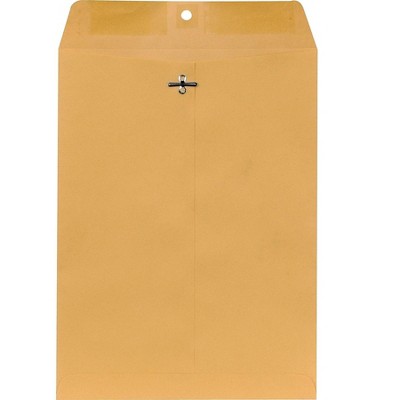 MyOfficeInnovations Brown Kraft Clasp Envelopes 9" x 12" 250/Box 487493