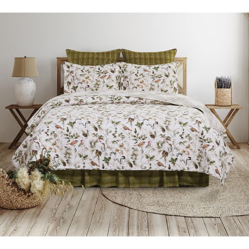 C&F Home Mira Songbird Cotton Quilt Set  - Reversible and Machine Washable, 4 of 10