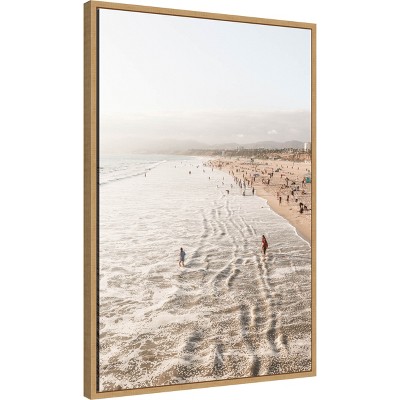 Sylvie Maple Framed Vertical Canvas Beach Landscape Print, 23 x 33