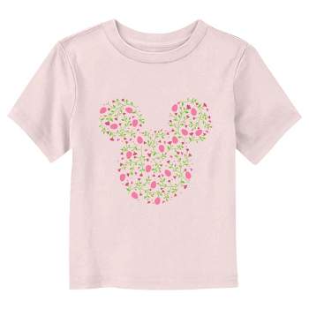 Toddler's Mickey & Friends Florals and Eggs Silhouette T-Shirt