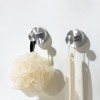 VEVOR Suction Cup Hooks for Shower, 2-Pack No Drill Stainless Steel Hooks, Suction Cup Shower Towel Hanging Hook, for Bathroom Wall, Kitchen,Silver - 2 of 4