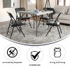 Flash Furniture HERCULES Series Metal Folding Chairs with Padded Seats | Set of 2 Black Metal Folding Chairs - 4 of 4
