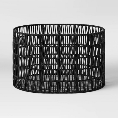 21" x 16" x 11" Oval Rope Basket Black - Project 62™
