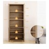 Farmhouse Bookshelf with Doors 5 Tier Adjustable Shelves Storage for Living Room Bedroom - 3 of 4