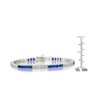 Guili Sterling Silver Tennis Bracelet with CZ in Green, Yellow, or Blue—Elegant, Radiant, and Timeless for Any Occasion. - 4 of 4