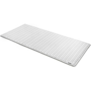 24"x58" SoftLux Sheer Striped with GripTex Skid Resistant Base Bath Runner - Microdry - 1 of 4