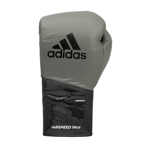 Adidas Limited Edition AdiSPEED 500 Pro Boxing Gloves 12oz Gray Black